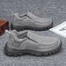 Ultra-Light Comfortable Men's Casual Loafers Breathable Round Toe EVA Bottom Flat Shoes Cold Glue Shoe Summer Season Pure Color_vogvips.com