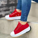 Women's Canvas Shoes 2025New Casual Sneakers Lace Up Platform Vulcanize Shoes For Women Lightweight Tenis Shoes Zapatillas Mujer_vogvips.com