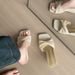 Wedge Heel Slip-On Sandals 2025 New Summer French Style Woven Versatile With Skirts For Petite Women_vogvips.com