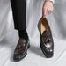 Men's Shoes Luxury Tassel Leather Shoes Formal Shoes For Men Oxfords Male Wedding Party Office Business Slip-On Driving Shoes_vogvips.com