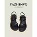 Low-heeled Fairy-style Open-toe For Women, Fashionable Thin-strap Roman Sandals, New Summer 2025 Fashion Sandals_vogvips.com