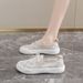 Lightweight Breathable Mesh Flat Sandals For Women • Round Toe • Low Heel • Spring Summer Daily Leisure Wear • Solid Color • PVC Sole_vogvips.com