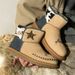 Couple Short Boots Fleece Thickened Warm Snow Boots Wind Martin Boots_vogvips.com