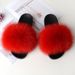 Slippers Summer Women Real Fox Fur Slid Home Furry Flat Sandals Non-Slip Fluffy Flip Flops Ladi Woman Cute Plush_vogvips.com