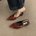 Baotou Sandals Women's Spring And Summer Outer Wear French Niche Women's Shoes Pointed Flat Shoes_vogvips.com