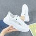 New Breathable Small White Women S Thick Bottom Board Casual Sports Thin Tennis Shoes_vogvips.com