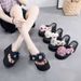 11cm Thick-soled Summer Fashion Versatile Flip-flops, Women's Wedge Platform Beach Sandals_vogvips.com