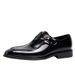 【 VIP Specialty 】 Genuine Le Fuliang Men, Lacquer Leather Black Business Formal Shoes, One Step Casual Shoes For Men_vogvips.com
