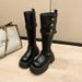 2025 Autumn Winter New Over-the-Knee Long For Women, Stylish Melard Thick-Soled British Style Sweet Cool Knight Boots_vogvips.com