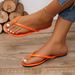 Cross-border Plus-size Women's Flip-flops 2026 Summer Cool Flat-soled Beach Vacation Thong Sandals Direct From_vogvips.com