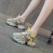 2025 New Thick-Soled Dad For Women, Height Increasing, Internet Celebrity Style, Casual Versatile Fashion Lace-Up_vogvips.com