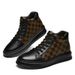 Men's Casual Board Shoes First Layer Cowhide Lace-up Sports Shoes Low-top Men's Shoes_vogvips.com