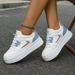 Little White For Women 2025 Spring And Autumn New Large Women's Versatile Student Flat Casual Board Sports Shoes_vogvips.com