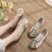 Women’s Shoes Summer New Style Old Cloth Shoes Temperament Simple Cheongsam Matching Shoes Ethnic Style Embroidered Shoes_vogvips.com