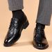 Genuine Inner Raised Business British Style Block Carved Commuting Suit, Top Layer Cowhide Leather For Men's Shoes_vogvips.com