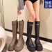 Autumn New 2024 Women's Fashion Versatile Stylish Slimming Chunky Heel Over-the-Knee Riding Trendy Long Boots_vogvips.com