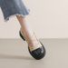 thick-soled Mary Jane Shoes Women's French Color Matching College Style Small Leather Shoes Thick Heel Soft Sole Single Shoes_vogvips.com