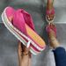 Women's Shoes Spring And Summer New Large Size Suede Herringbone Women's Thick Soled Slippers_vogvips.com