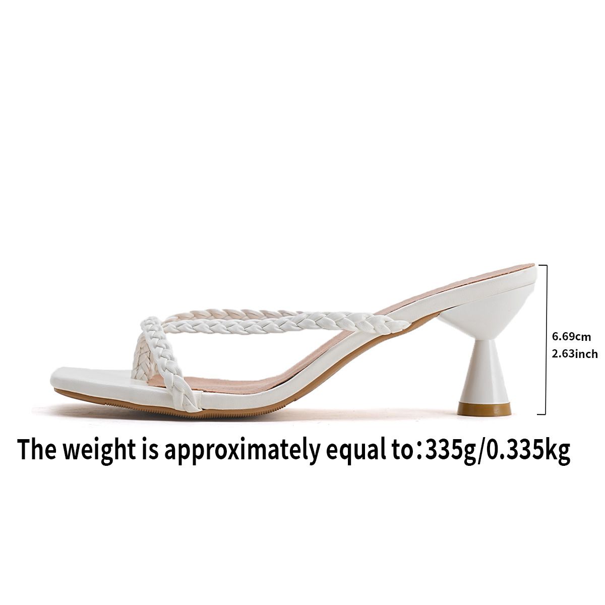 New Plus Size Women's T-Shirt Stilettos Heels Comfortable Lightweight High-End Flip Flops Elegant And Stylish Footwear_vogvips.com