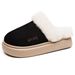 Shoes New Style Fleece-Lined Thickened Snow Fashionable Versatile Short Cross-Border Large Size Slip-On Women's Cotton_vogvips.com