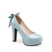 2022 Spring Cross-Border European And American Style Chunky High Heel Platform Single Women's Shoes Large Size 40-48_vogvips.com