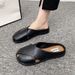Exported To Italy, Original Stock From A Cancelled Order, New Summer Model, Plastic Slip-on Flat Women's Mules With_vogvips.com
