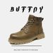 Martin Boots Men's Leather Comfortable Breathable Thick-soled Big Yellow Boots Live Stream Lace-up Tooling Boots Short Boots_vogvips.com