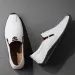 Harajuku Peas Breathable Genuine Leather Men Big Size Flat Loafers Moccasins Walking Driving Outdoor Travel Soft Shoes_vogvips.com