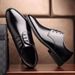 Men Oxford Suede Slip-On Wedding Party Footwear_vogvips.com