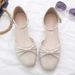 High Heels Women's Skirt Bag Head Sandals Women's Thick Heel Fairy Style One-word Buckle Medium Heel Single Shoes_vogvips.com
