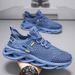 Summer Men's Shoes New Breathable Hollow Mesh Shoes Men's Sports Shoes Trendy Versatile Thick-soled Casual Fly-woven Shoes Men_vogvips.com