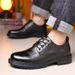 Euro Step Men's Casual Autumn New British Style Business Leather Slip-On Soft Sole Work Driving Shoes_vogvips.com