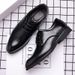 British Business Pointed Leather Casual Trend Formal Dress Lace Up Korean Version Men's Wedding Shoes_vogvips.com