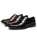 Business Men Genuine Casual Brogue Cowhide British Style Men's Leather Shoes_vogvips.com