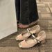 Fairy Style Color Matching Mary Jane Shoes Female Versatile Word With Small Fragrant Style Single Shoes_vogvips.com