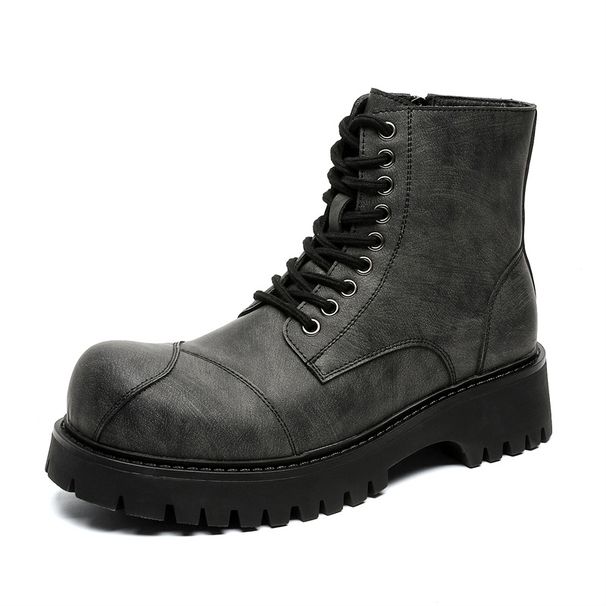 Martin Boots Men's Original Chi Niche High-end Design Thick-soled Heightening Locomotive Tooling Boots_vogvips.com