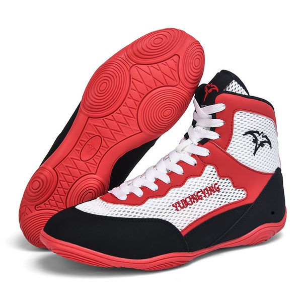 Unisex Shoes New Professional Boxing Shoes Sanda Fighting Free Fighting Breathable Non Slip Wear Resistant Competition Training Wrestling Shoes_vogvips.com