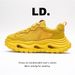 Summer Solid Color Thick-Soled Dad For Men, Lightweight And Versatile Casual Sports Shoes With Breathable Mesh_vogvips.com