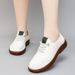 Casual Women's Leather Slip-On Shoes, Non-Slip Flat, Comfortable, Single Shoes For Moms_vogvips.com