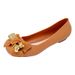 Heli Shark's New Women's Sandals Are Solid Color, Flat-soled, Fashionable Buckle And Bow, Suitable For Summer Outdoor_vogvips.com