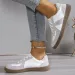 2025 Autumn New Flat Sports For Women Fashionable Mixed Color Lace Up Vulcanized Comfortable Casual Shoes_vogvips.com
