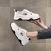 Women's 2026 Spring New Model Genuine Leather Black And White Panda Thick-soled Versatile Lightweight Breathable Casual_vogvips.com