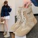 Women Boxing Boots 2025 Autumn New High-Top German Training Women's Breathable Casual Sports Western Cowboy Boxing Shoes Short Boots_vogvips.com