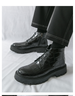 Large Size Men's Platform Heightening Martin Boots High-top Versatile Casual Leather Shoes Men's Shoes_vogvips.com