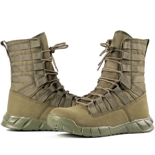 Men’s Shoes New High Top Combat Boots, Green Desert Boots, Brown Boots, Lightweight Combat Boots, Training Boots_vogvips.com