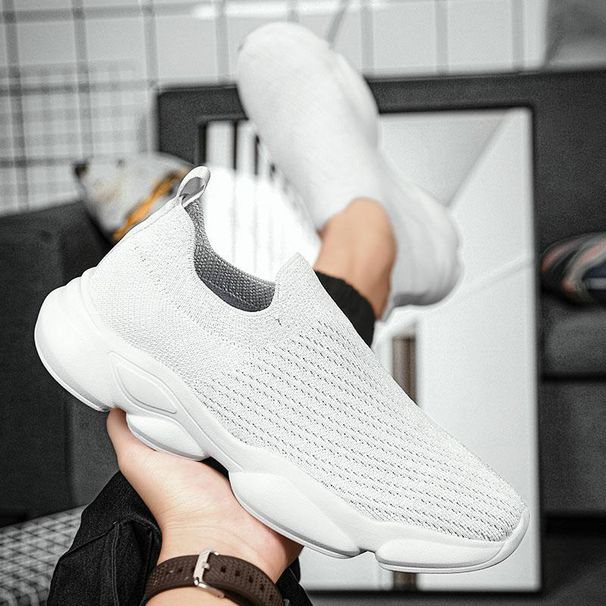 Men's Sock Summer 2025 New Breathable Mesh Slip-On Casual Comfortable Lightweight Soft Sole Sports Dad Shoes_vogvips.com