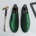 New Men's Loafers Leather Korean Style Casual Slip-On Lazy White Driving Shoes_vogvips.com
