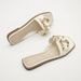 Women's Flat Summer Sandals Casual Slip-On With Metal Decoration One Strap Stylish Wearable PU Slides Multi-Color_vogvips.com