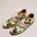 French Niche Ballet Gold Mary Jane Shoes, Silver Square Toe Flat Bottomed Versatile Shoes Spring And Summer 2025, Single_vogvips.com