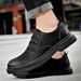 Euro Step 2025 Thick-Soled Height-Increasing Trendy For Men, Autumn And Winter Casual Large Size Work Shoes, British Style Fashion_vogvips.com